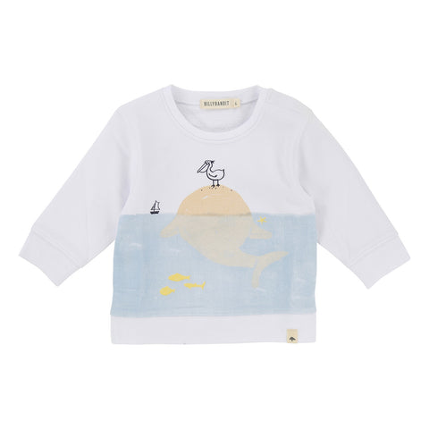 Baby Boys Sweatshirt with Ocean Graphic