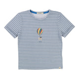 Boys Cotton T-Shirt with Flying Dog with Balloon