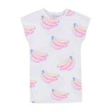 Girls Banana Allover Print Dress