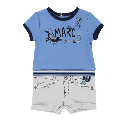 Baby Trompe L'Oeil Outfit Bodysuit