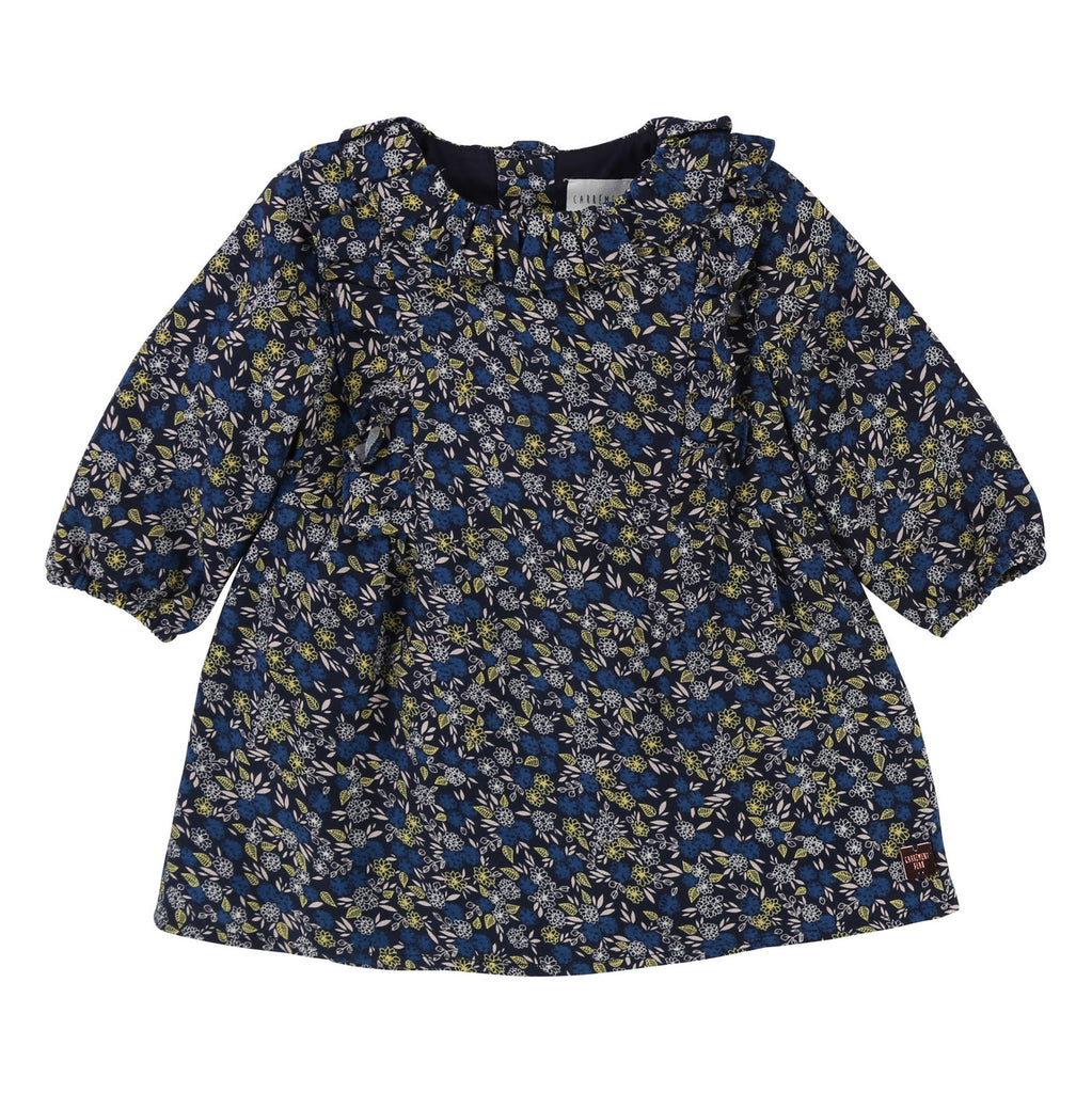 Baby Long Sleeve Viscose Twill Floral Dress