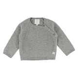 Baby Boy Knit Sweater with Buttoned Shoulder