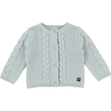Baby Girls Lurex Thread Cotton Knit Cardigan
