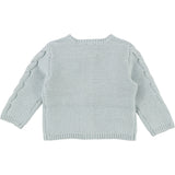 Baby Girls Lurex Thread Cotton Knit Cardigan