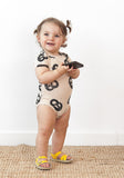 Organic Cotton Pretzel Print Bodysuit