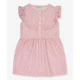 Girls Brigitte Dress - Pink Stars