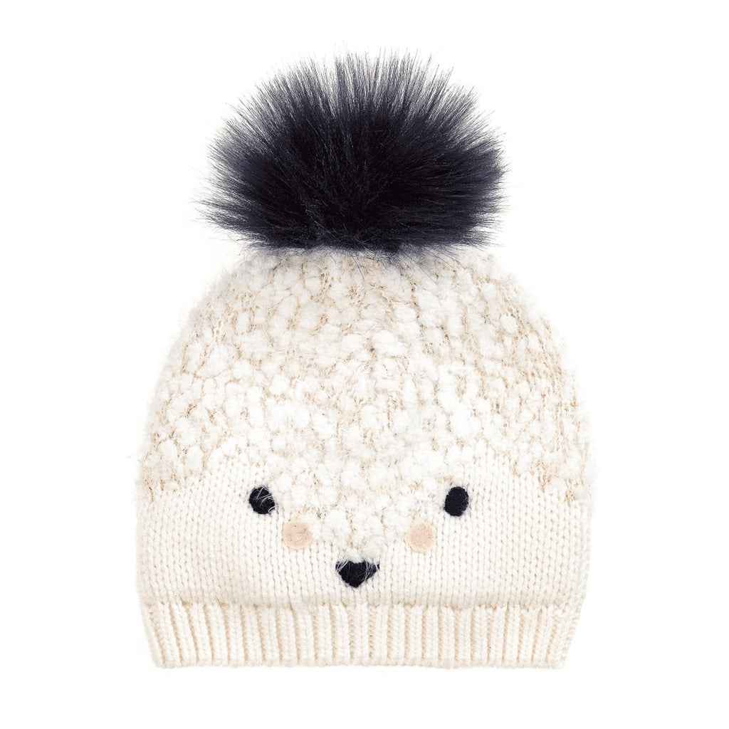 Baby Fluffy Knitted Hat with Pompom