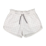 Girls Colombe Shorts - Charcoal Squares