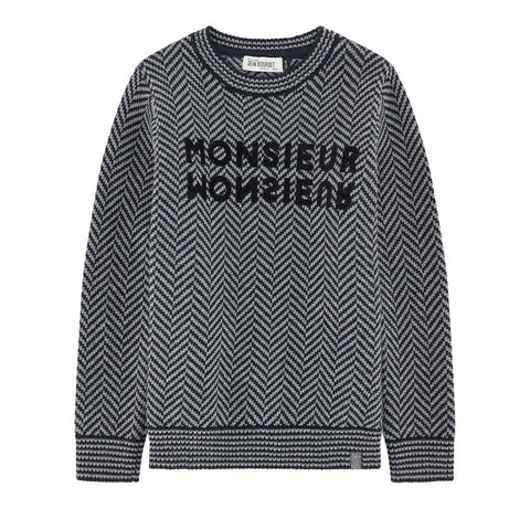 Boys Herringbone Woollen Sweater