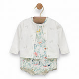 Baby Girls White dragonfly Short Set