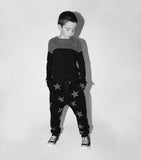 Charcoal Star Baggy Pants