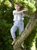 Boys Gabriel Pants - Grey Stripes