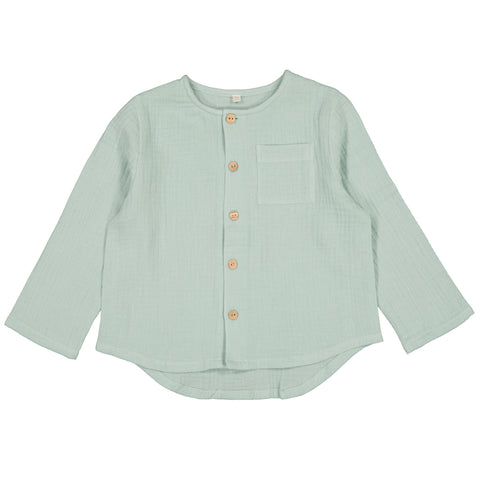 Gaston Top - Mint Gauze