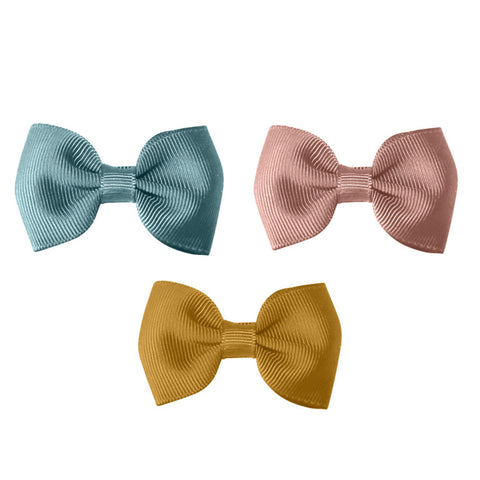 Girls Bowtie Bow Clips ( Pack of 3)