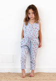 Girls Organic Cotton Mini Dots Jumpsuit