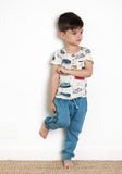 Organic Cotton Buttoned Bumper Car T-shirt