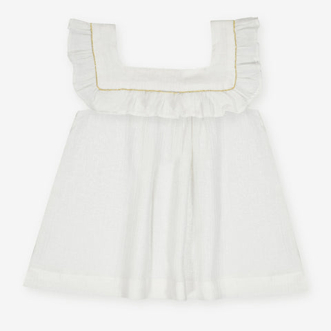 Girls Napoli Top - Milk White