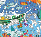 Large Coloring Poster - Ocean