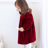 Baby Girls Red Velvet Dress