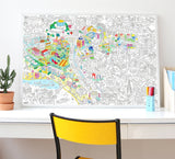 Large Coloring Poster - Los Angeles