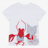 Baby Boys Reversible T-shirt with Lobster Motif