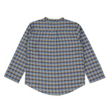 Boys Vivien Shirt - Blue and Brown Checks